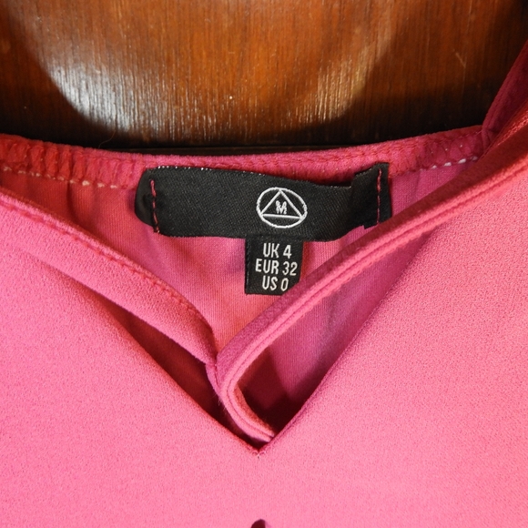 Missguided Pink Strappy Dress Size 0 - Picture 2 of 4